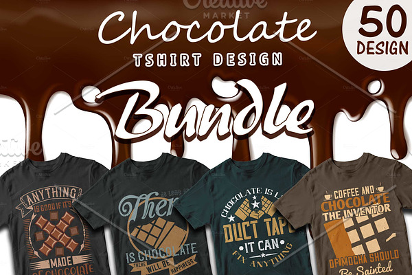 50 Chocolate Editable T-shirt Design