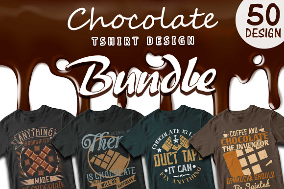 50 Chocolate Editable T-shirt Design in Illustrations - product preview 24