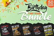50 Editable Birth Day T shirt Design