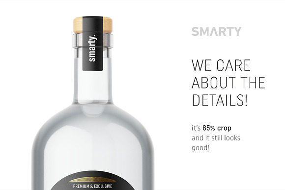 Dry gin bottle mockup in Product Mockups - product preview 3