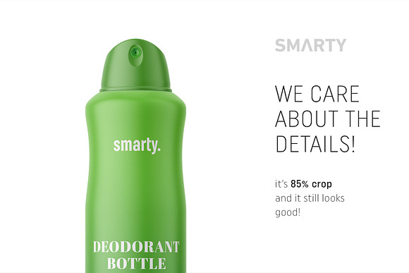 Deodorant spray bottle mockup in Product Mockups - product preview 3