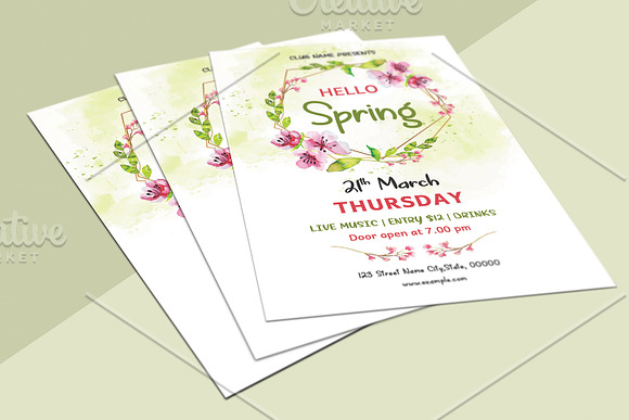 Spring Festival Flyer - V1188 in Flyer Templates - product preview 2