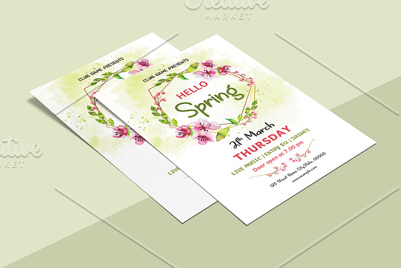 Spring Festival Flyer - V1188 in Flyer Templates - product preview 3
