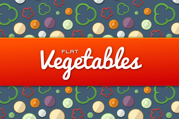 Flat Vegetables Set