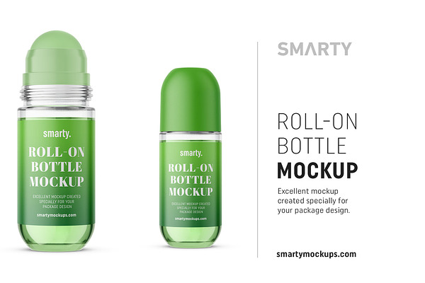 Roll-on bottle mockup