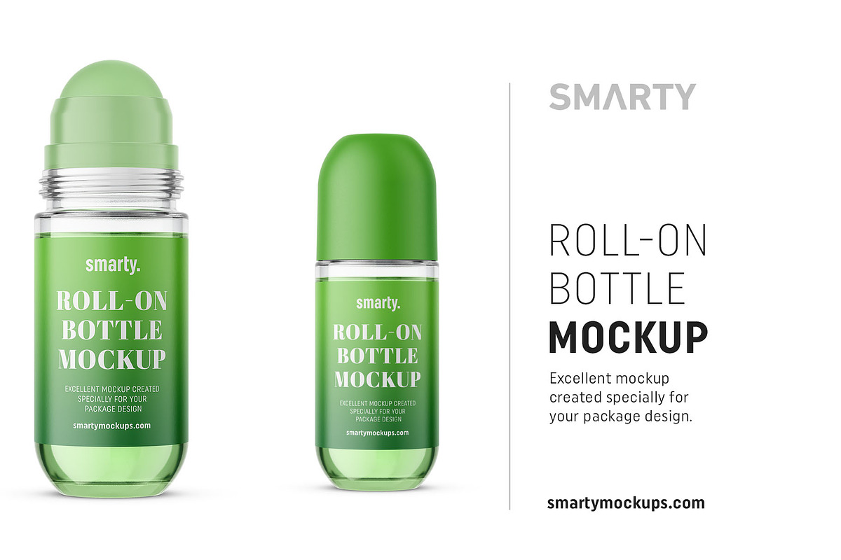 Roll-on bottle mockup in Product Mockups - product preview 8