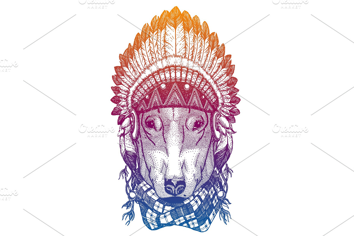 Dog. Bullterrier. Animal. Vector in Illustrations - product preview 8