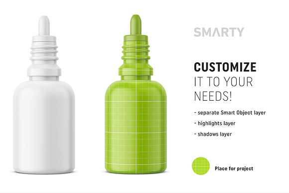 Dropper bottle mockup in Product Mockups - product preview 1