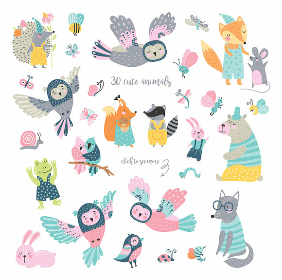 Woodland fairy set in Graphics - product preview 2
