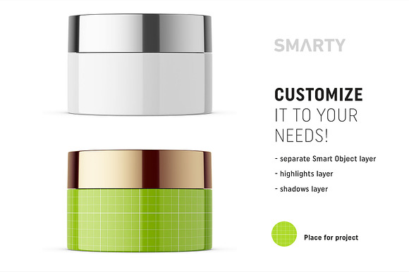 Plastic jar mockup in Product Mockups - product preview 1