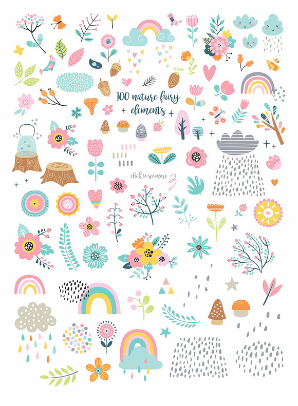 Woodland fairy set in Graphics - product preview 3