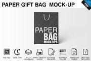 Paper Gift Shopping Bag Mockup - 7