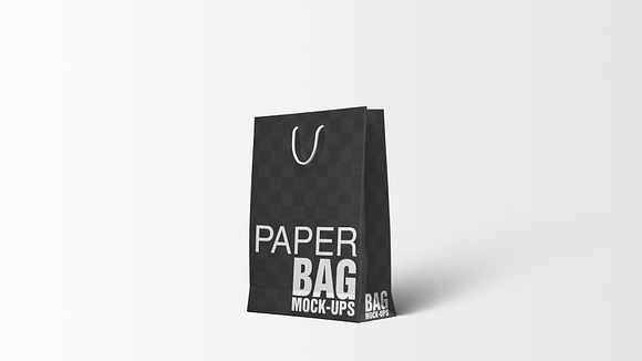 Paper Gift Shopping Bag Mockup - 8 in Product Mockups - product preview 2