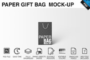 Paper Gift Shopping Bag Mockup - 10