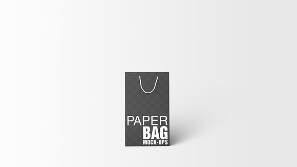 Paper Gift Shopping Bag Mockup - 10 in Product Mockups - product preview 2