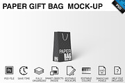Paper Gift Shopping Bag Mockup - 11