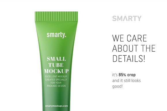 Matt small tube mockup in Product Mockups - product preview 3