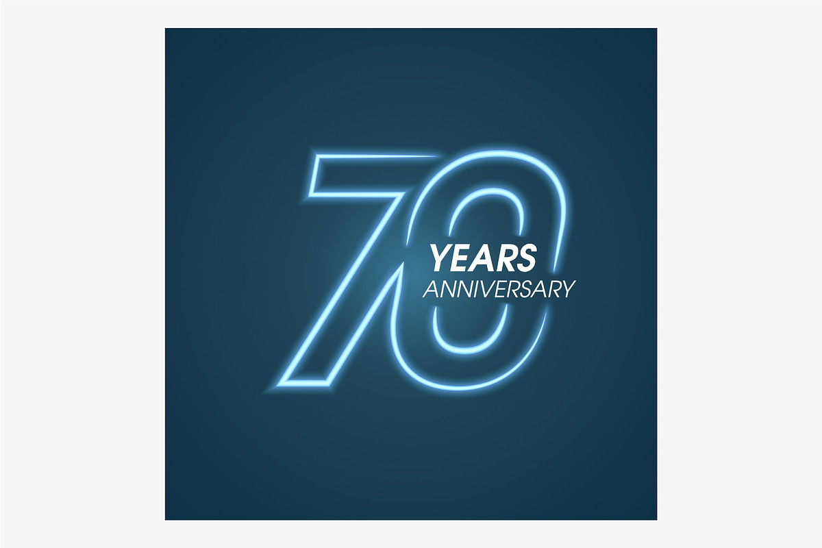 70 years anniversary vector icon in Illustrations - product preview 8