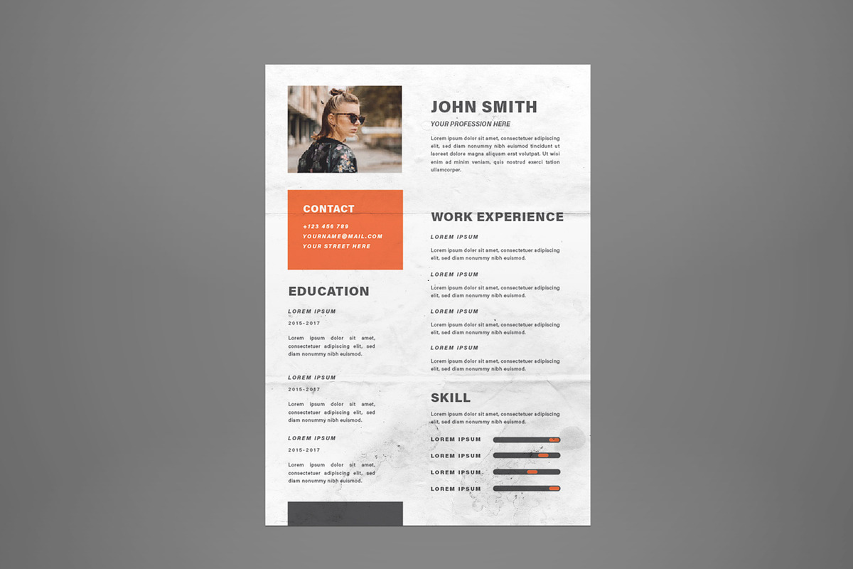 Resume Template in Flyer Templates - product preview 8