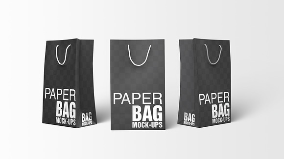 Paper Shopping Bag Mockups Bundle in Product Mockups - product preview 5