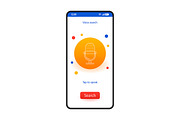 Voice search smartphone interface