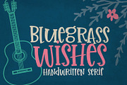 Bluegrass Wishes Handwritten Font