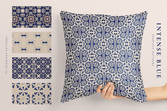 Intense Blue 99 Seamless Patterns in Patterns - product preview 3