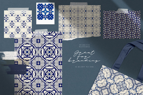 Intense Blue 99 Seamless Patterns in Patterns - product preview 4