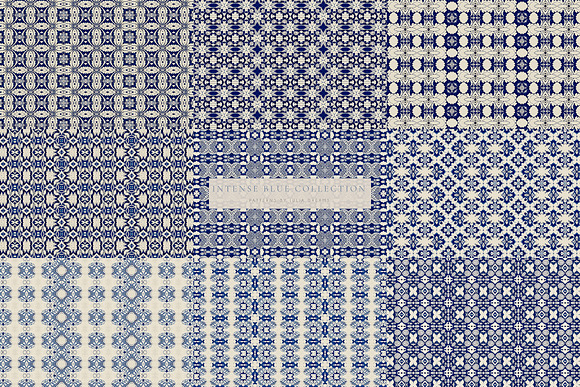 Intense Blue 99 Seamless Patterns in Patterns - product preview 14