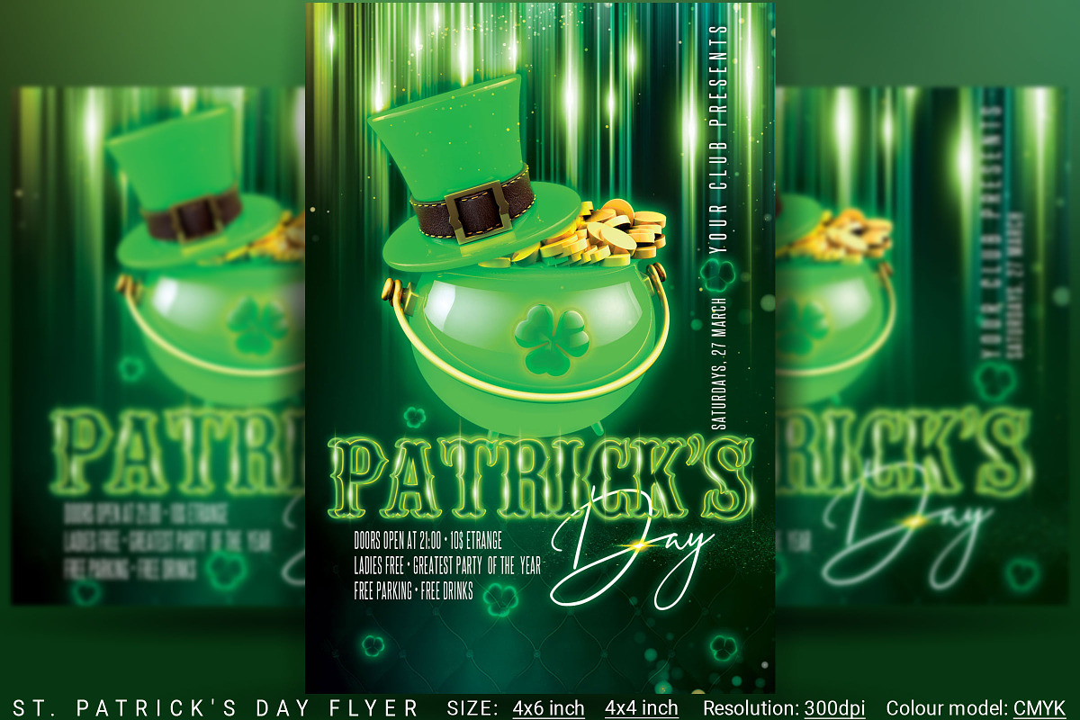 St. Patrick's Day Flyer in Flyer Templates - product preview 8