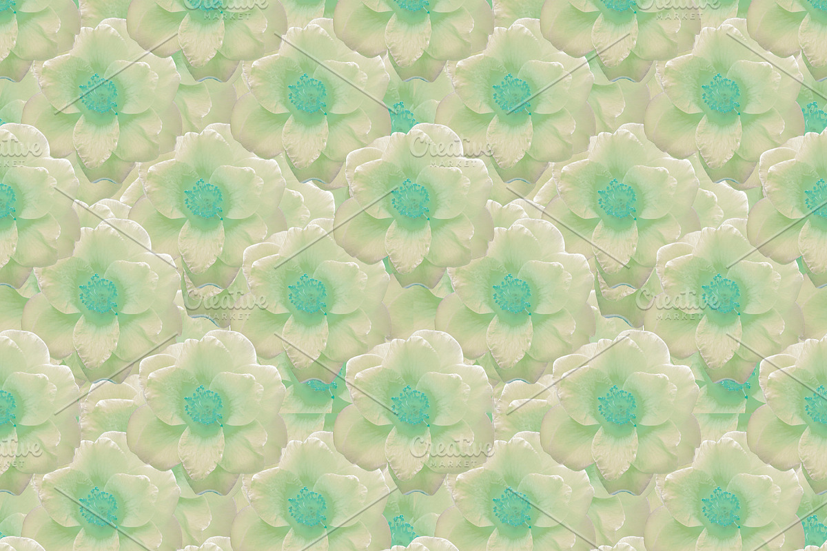 Pale Colors Stylized Flowers Motif S in Patterns - product preview 8