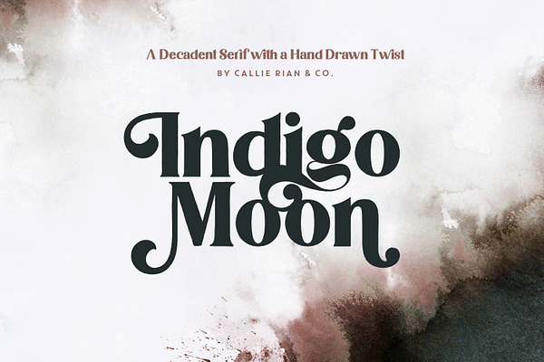 NEW | Indigo Moon Decadent Serif