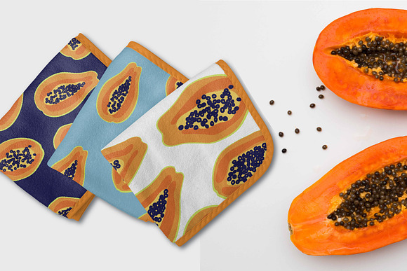 Papaya patterns & drawings set in Patterns - product preview 3