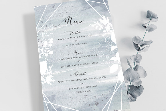 Foliage Wedding Invitation in Card Templates - product preview 5