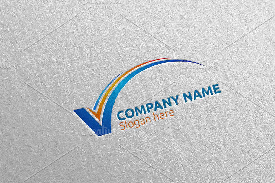 Letter V Logo Design 51 in Logo Templates - product preview 8