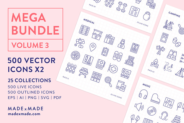 Line Icons – Mega Bundle Vol 3