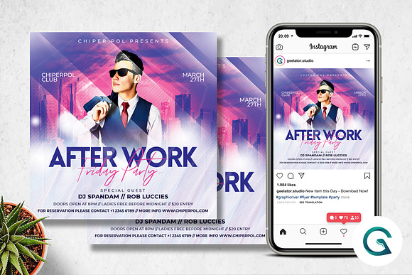 Night Club Party Flyer in Flyer Templates - product preview 2
