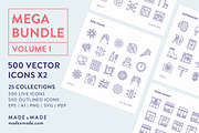 Line Icons – Mega Bundle Vol 1
