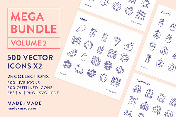 Line Icons – Mega Bundle Vol 2