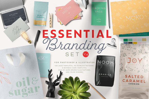 Essential Branding Set v.4 in Logo Templates - product preview 4