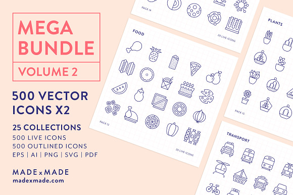 Line Icon – 4x Mega Bundle (25% off) in Birthday Icons - product preview 2