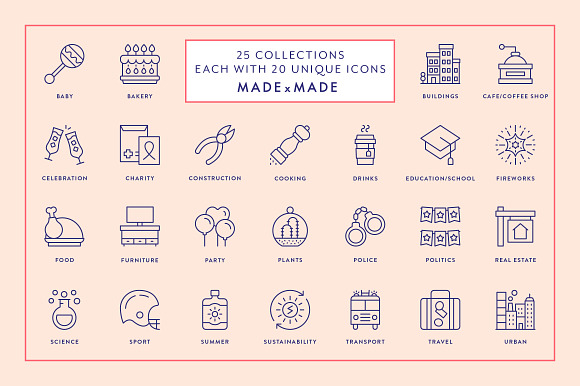 Line Icon – 4x Mega Bundle (25% off) in Birthday Icons - product preview 6