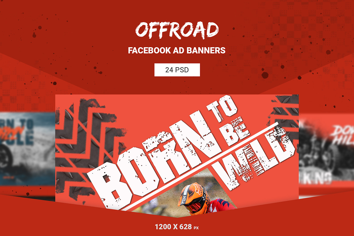 Offroad Facebook Ad Banners in Facebook Templates - product preview 8