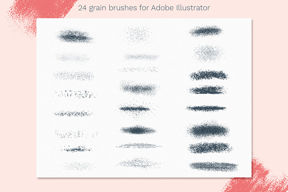 Vector grain brushes - Illustrator in Add-Ons - product preview 1
