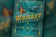 Vintage Whiskey Brand Flyer Set