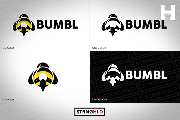 Bumble Bee Vector Logo Template in Logo Templates - product preview 2