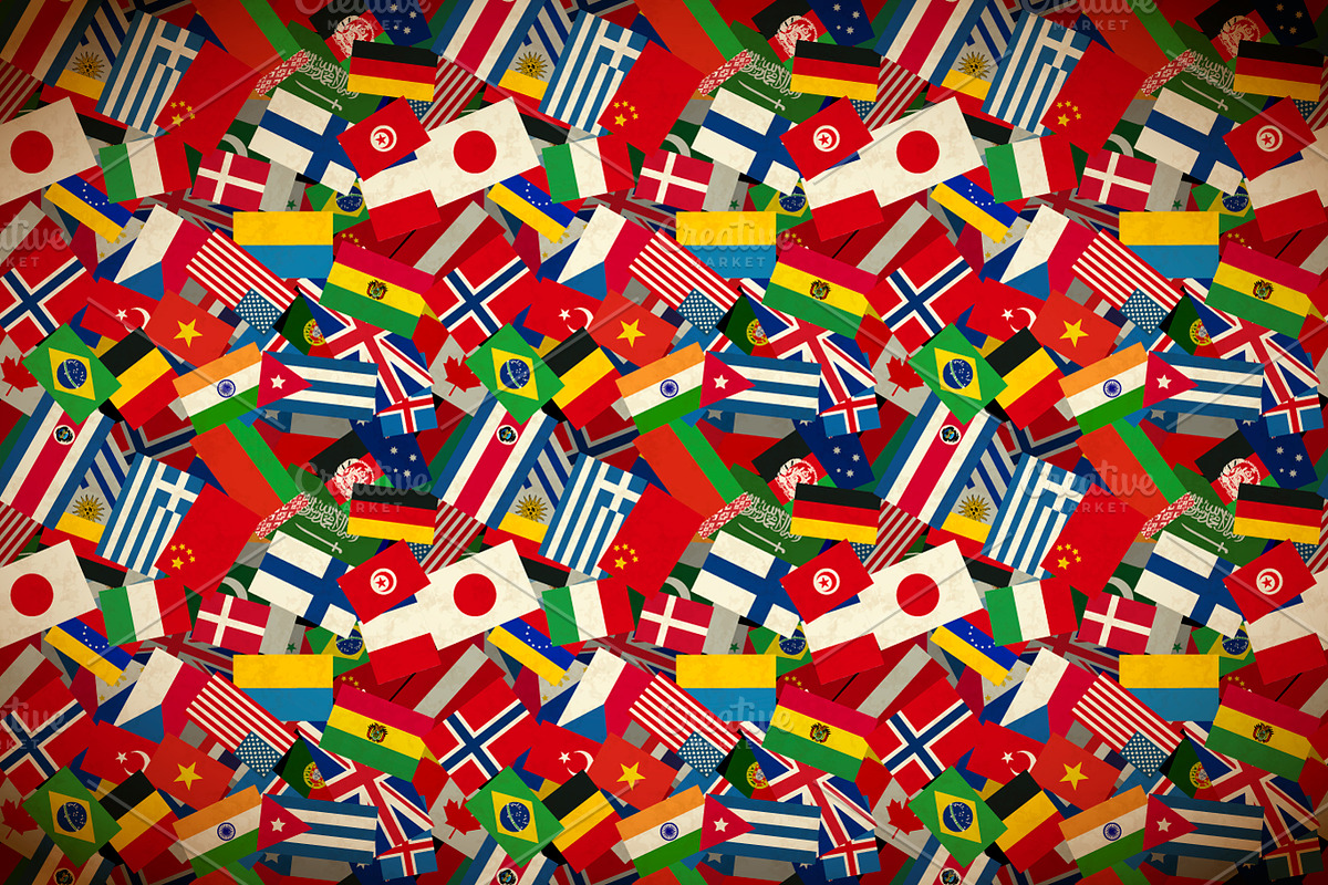A lot of flags of sovereign states in Illustrations - product preview 8
