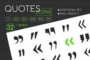 Different Quotation Marks Icons
