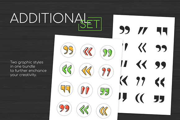 Different Quotation Marks Icons in Icons - product preview 1