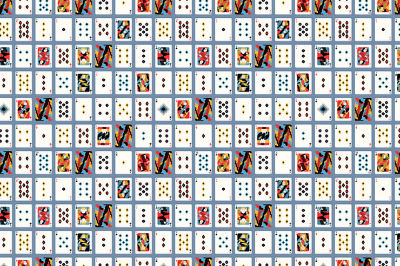 Playing cards seamless patterns in Patterns - product preview 2